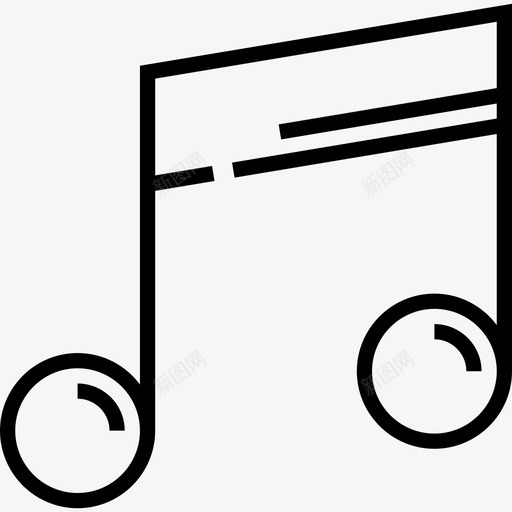音乐笔记生日派对9直系图标svg_新图网 https://ixintu.com 生日派对9 直系 音乐笔记