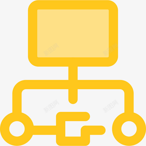 层级结构工作效率黄色图标svg_新图网 https://ixintu.com 层级结构 工作效率 黄色