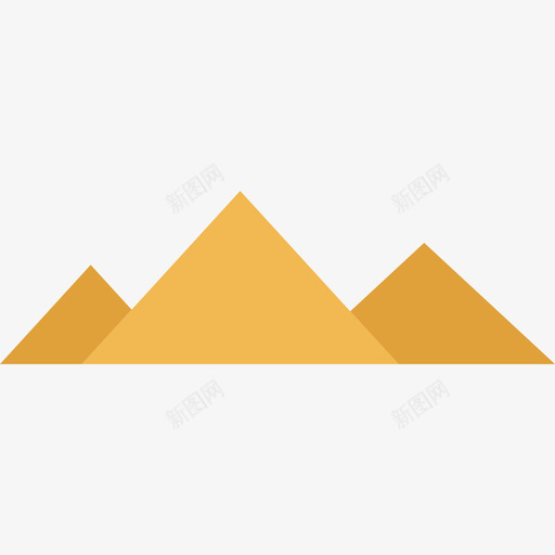 金字塔旅游度假公寓图标svg_新图网 https://ixintu.com 公寓 旅游度假 金字塔