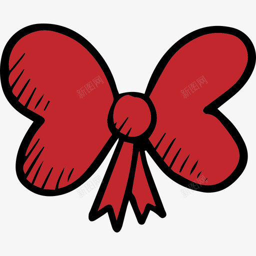 蝴蝶结情人节套装颜色图标svg_新图网 https://ixintu.com 情人节套装 蝴蝶结 颜色
