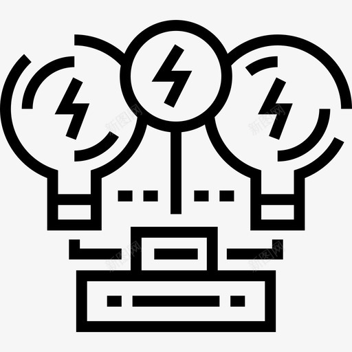头脑风暴团队合作和组织3线性图标svg_新图网 https://ixintu.com 团队合作和组织3 头脑风暴 线性