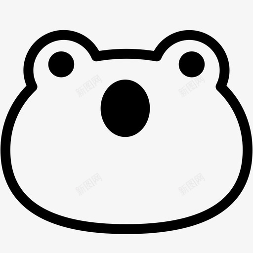 张嘴表情情绪图标svg_新图网 https://ixintu.com 张嘴 情绪 感觉 表情 青蛙 青蛙表情线
