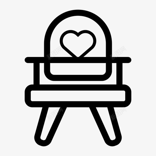 椅子家具座位图标svg_新图网 https://ixintu.com 坐下 坐着 宝贝 家具 座位 椅子