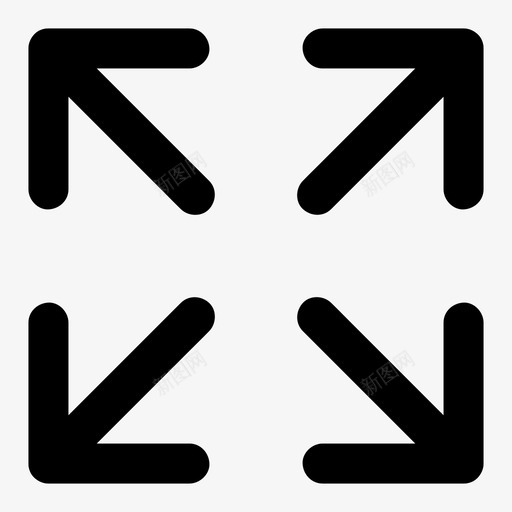移动箭头方向图标svg_新图网 https://ixintu.com 基本图标所有尺寸 打开 方向 最大化 移动 箭头