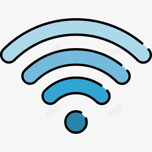 Wifi通讯17彩色128px图标svg_新图网 https://ixintu.com Wifi 彩色128px 通讯17