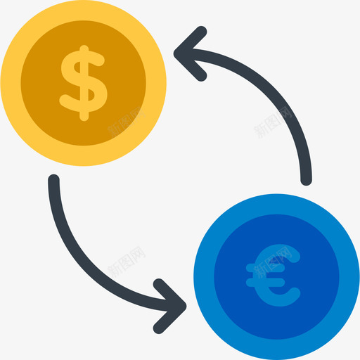 Exchange业务元素5扁平图标svg_新图网 https://ixintu.com Exchange 业务元素5 扁平