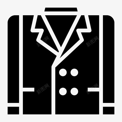 西装衣服时装图标svg_新图网 https://ixintu.com 时装 衣服 衬衫 西装 黑手党