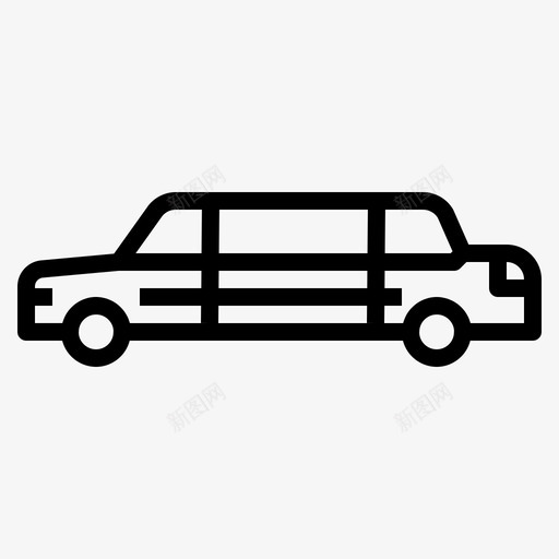豪华轿车汽车交通工具图标svg_新图网 https://ixintu.com 交通工具 汽车 豪华轿车 车辆