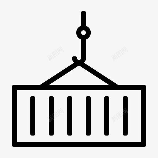 集装箱箱子货物图标svg_新图网 https://ixintu.com 交付 产品 套件 箱子 装运 货物 隔间 集装箱