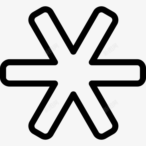 星星自然3直线图标svg_新图网 https://ixintu.com 星星 直线 自然3