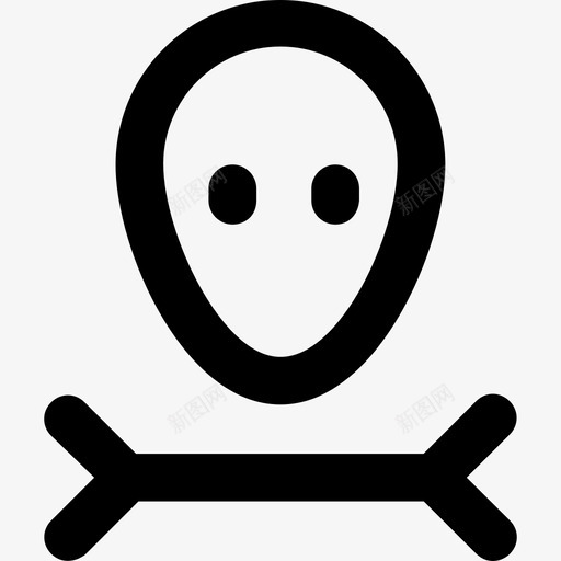 死亡工业图标系列粗体圆形svg_新图网 https://ixintu.com 工业图标系列 死亡 粗体圆形