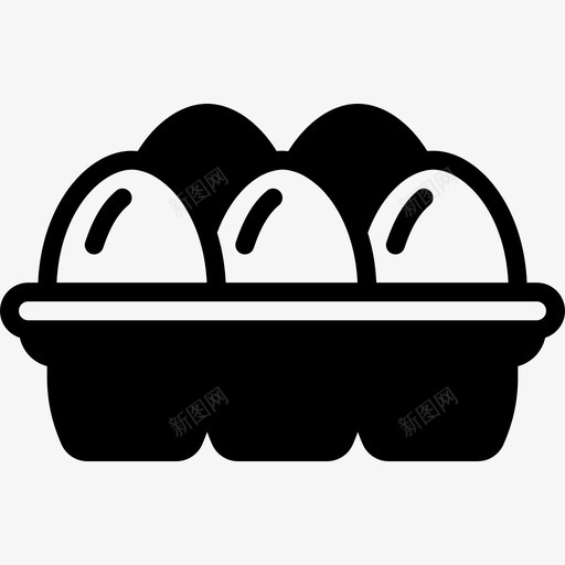 鸡蛋养殖4填充图标svg_新图网 https://ixintu.com 养殖4 填充 鸡蛋