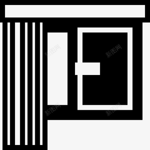 窗户家庭收集2填充图标svg_新图网 https://ixintu.com 填充 家庭收集2 窗户