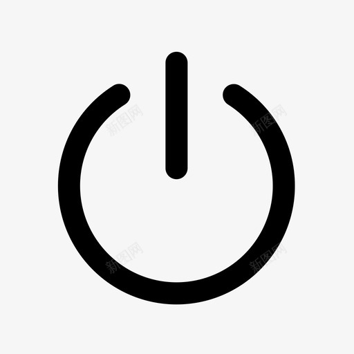电源关闭打开图标svg_新图网 https://ixintu.com 关闭 打开 电源 网络 通电