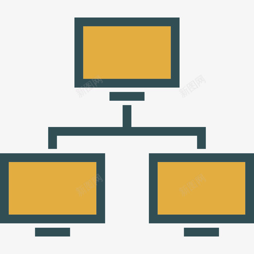 网络技术线颜色图标svg_新图网 https://ixintu.com 技术 线颜色 网络