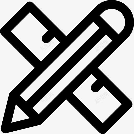 铅笔数学符号直线图标svg_新图网 https://ixintu.com 数学符号 直线 铅笔