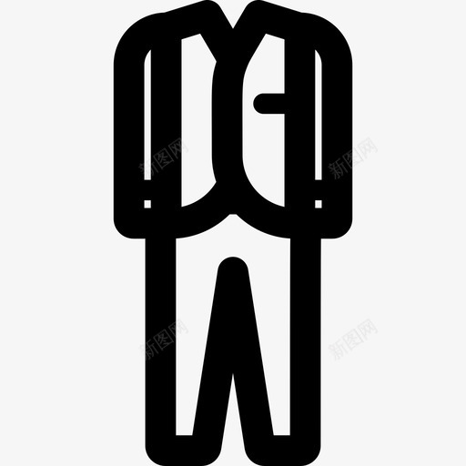 西装派对元素5直线型图标svg_新图网 https://ixintu.com 派对元素5 直线型 西装