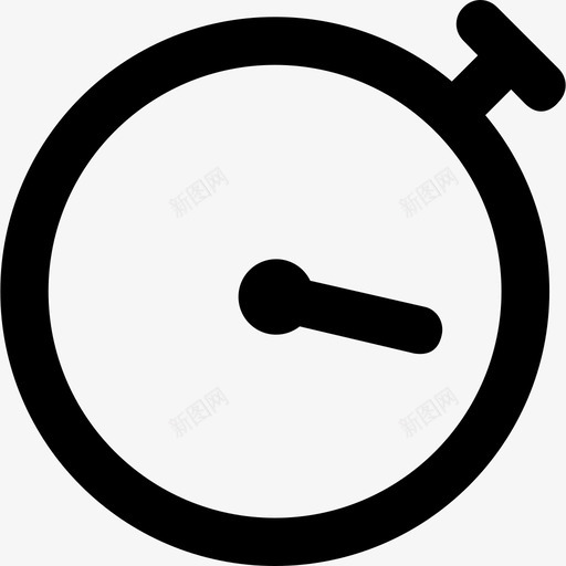 秒表医疗保健图标集粗体圆形svg_新图网 https://ixintu.com 医疗保健图标集 秒表 粗体圆形