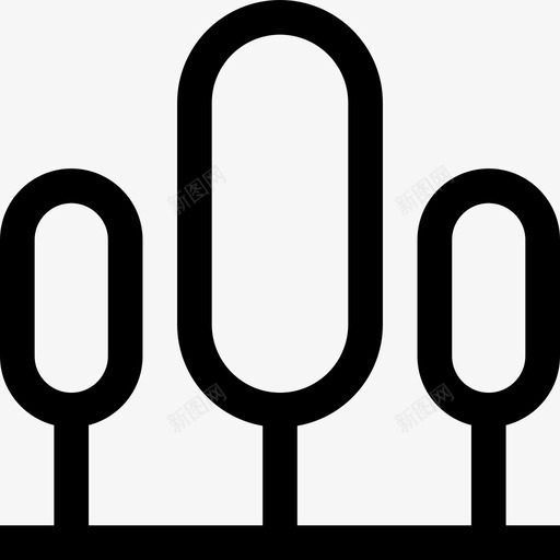 树木生态收集线性图标svg_新图网 https://ixintu.com 树木 生态收集 线性