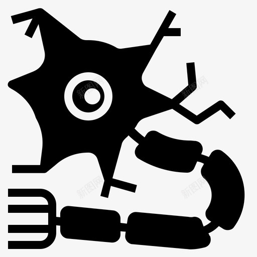 神经元大脑细胞图标svg_新图网 https://ixintu.com 医用大麻 大脑 神经 神经元 细胞 运动