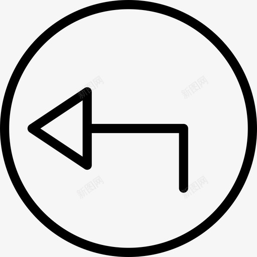 左箭头箭头3线性图标svg_新图网 https://ixintu.com 左箭头 箭头3 线性