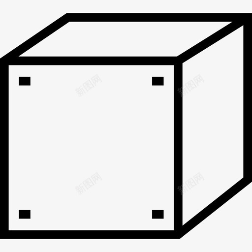立方体形状线性图标svg_新图网 https://ixintu.com 形状 立方体 线性