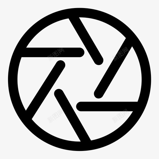 快门光圈镜头图标svg_新图网 https://ixintu.com 光圈 变焦 快门 照片 镜头