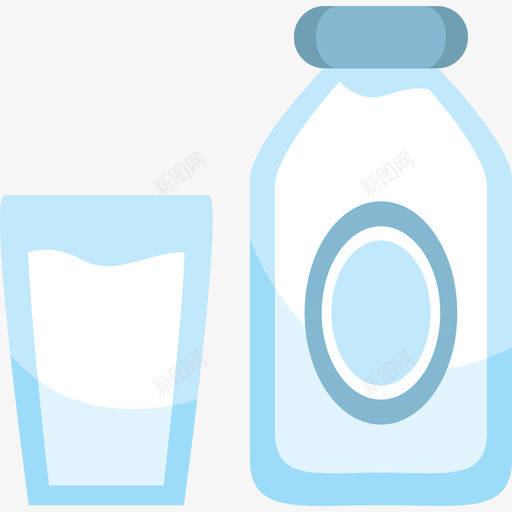 牛奶食品农家元素系列图标svg_新图网 https://ixintu.com 农家元素系列 牛奶 食品