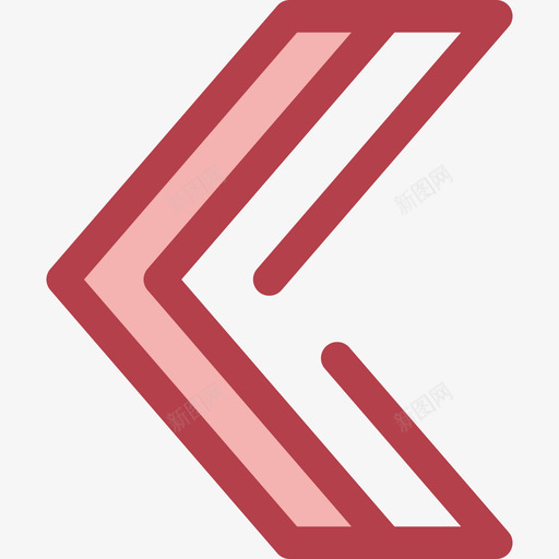 V形箭头9红色图标svg_新图网 https://ixintu.com V形箭头9 红色