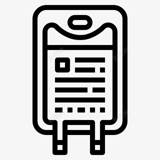 生理盐水医疗保健静脉输液袋图标svg_新图网 https://ixintu.com 医疗 医疗保健 医药001 生理盐水 静脉输液袋