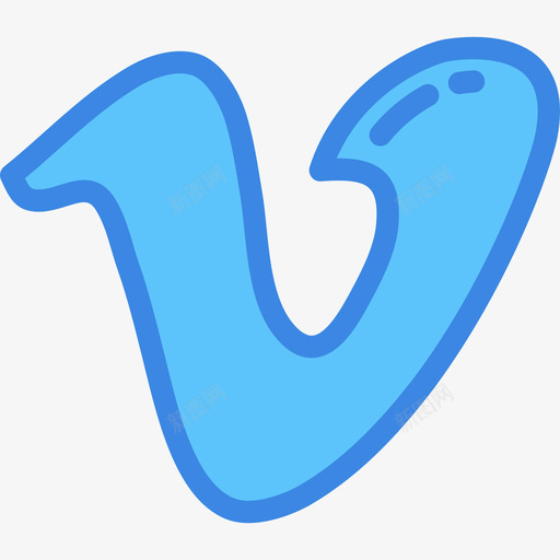 Vimeo社会平均7线性颜色图标svg_新图网 https://ixintu.com Vimeo 社会平均7 线性颜色