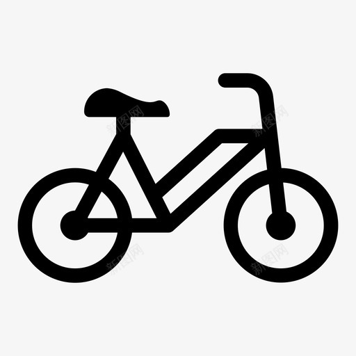 自行车生态环境图标svg_新图网 https://ixintu.com 可持续性 环境 生态 自行车