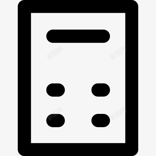 计算器科学元素2加粗舍入图标svg_新图网 https://ixintu.com 加粗舍入 科学元素2 计算器