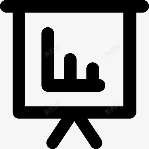 条形图业务元素汇编粗体舍入图标svg_新图网 https://ixintu.com 业务元素汇编 条形图 粗体舍入