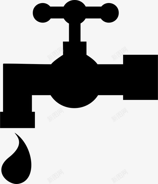 水龙头水管龙头图标svg_新图网 https://ixintu.com 水 水管 水龙头 龙头