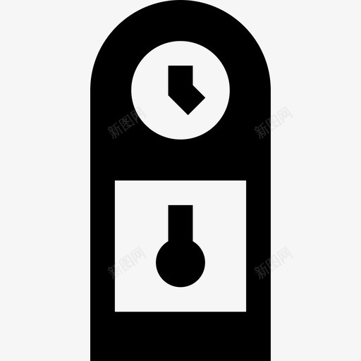 钟家具实心填充图标svg_新图网 https://ixintu.com 填充 家具实心 钟