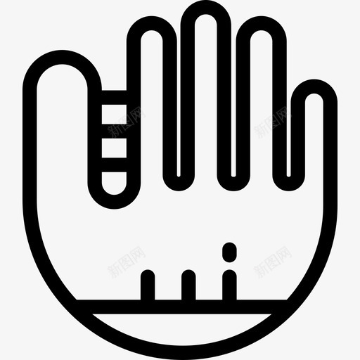 棒球手套棒球四队直线型图标svg_新图网 https://ixintu.com 棒球四队 棒球手套 直线型