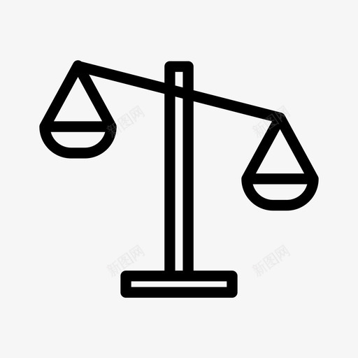 不平衡不公正尺度图标svg_新图网 https://ixintu.com 不公正 不平衡 尺度 普遍的图标 重量