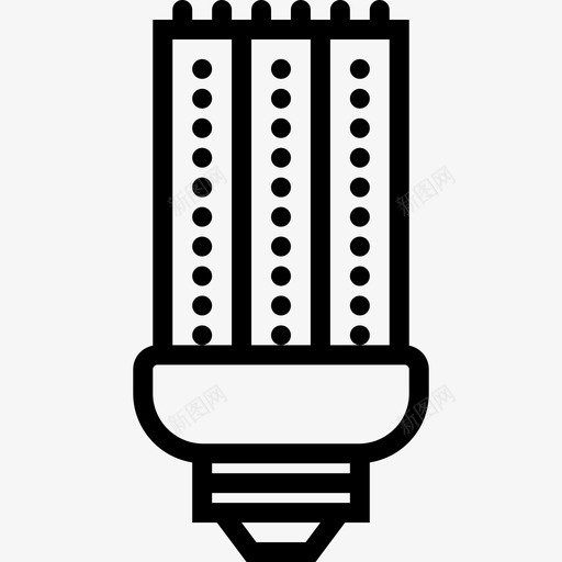 家用直管灯泡图标svg_新图网 https://ixintu.com 家用直管灯泡