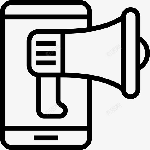 智能手机启动图标2线性svg_新图网 https://ixintu.com 启动图标2 智能手机 线性