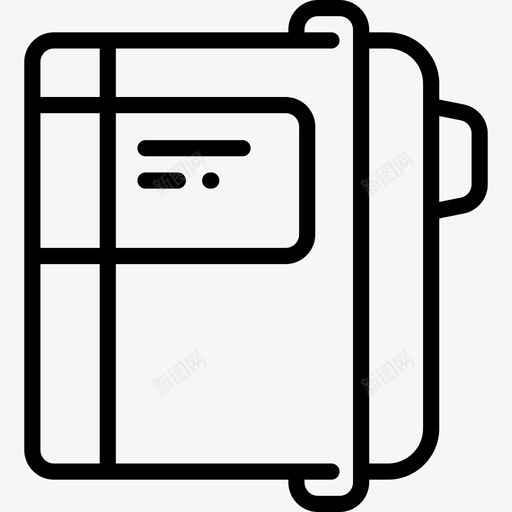日记回学校5直线图标svg_新图网 https://ixintu.com 回学校5 日记 直线