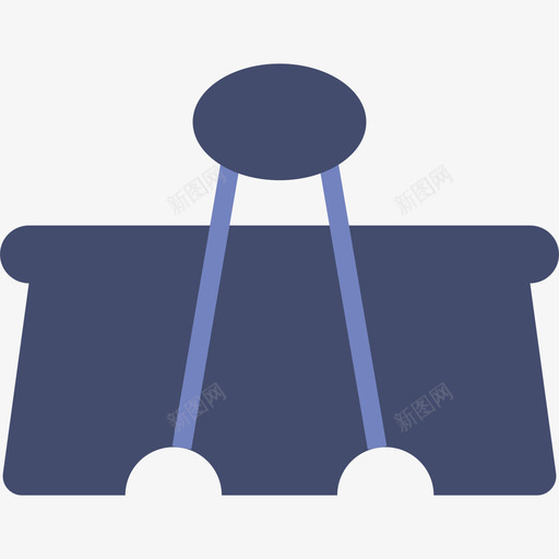夹子办公用品3扁平图标svg_新图网 https://ixintu.com 办公用品3 夹子 扁平
