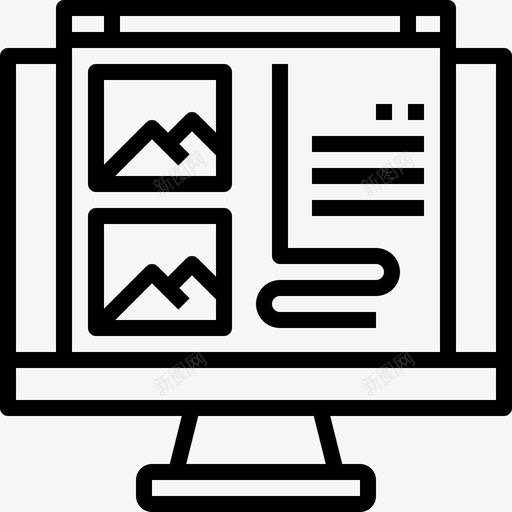 电脑应用功能网站图标svg_新图网 https://ixintu.com 功能 电脑应用 网站