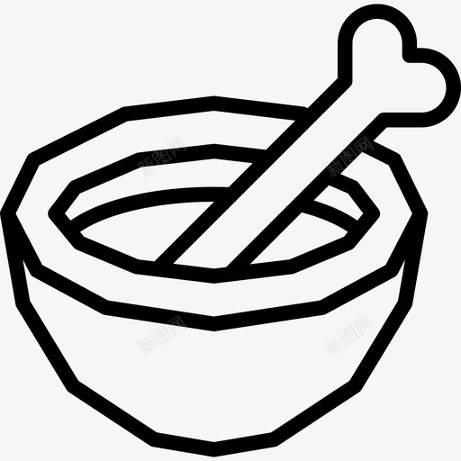 碗史前时代套装直纹图标svg_新图网 https://ixintu.com 史前时代套装 直纹 碗
