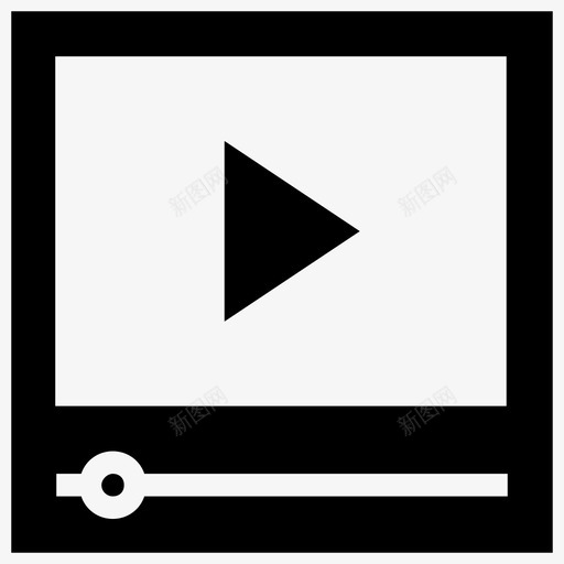 视频电影电视图标svg_新图网 https://ixintu.com 在线学习字形图标 电影 电视 视觉 视频