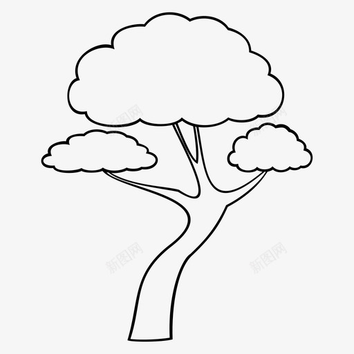 树庄稼植物图标svg_新图网 https://ixintu.com 庄稼 树 树干 植物