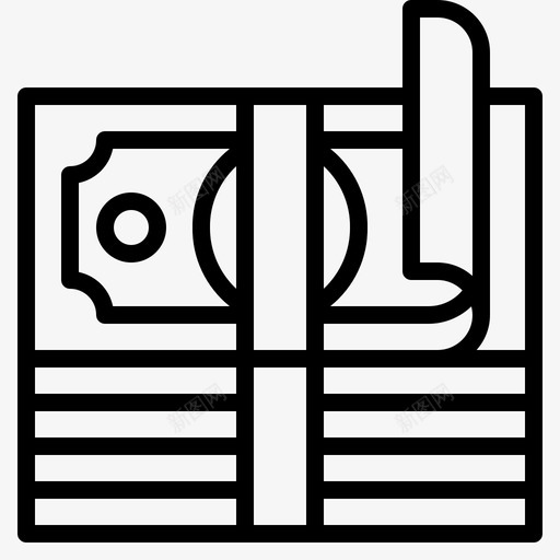 钱美元收入图标svg_新图网 https://ixintu.com 利润 收入 美元 钱 银行业务