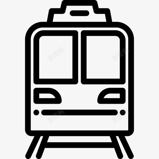 火车交通图标收集线性svg_新图网 https://ixintu.com 交通图标收集 火车 线性