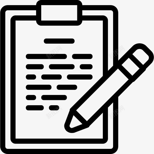 记事本科学8线性图标svg_新图网 https://ixintu.com 科学8 线性 记事本