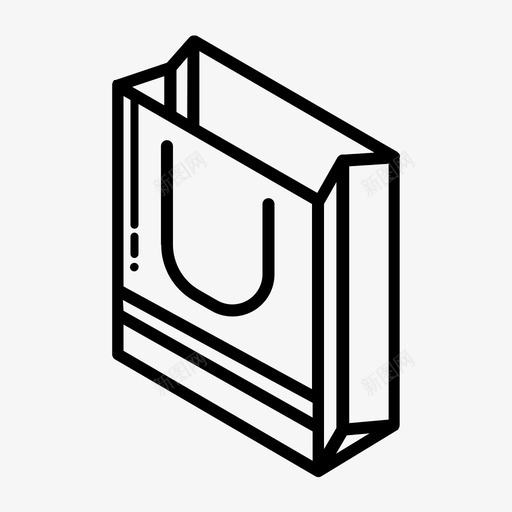 3d包电子商务市场图标svg_新图网 https://ixintu.com 3d包 商店 市场 电子商务